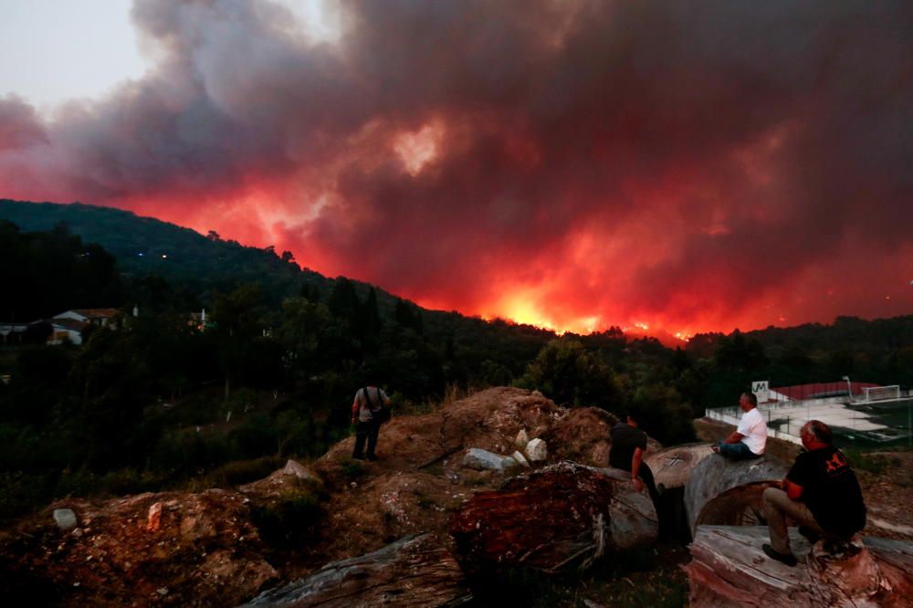 Los incendios en el Algarve portugués, en imágenes