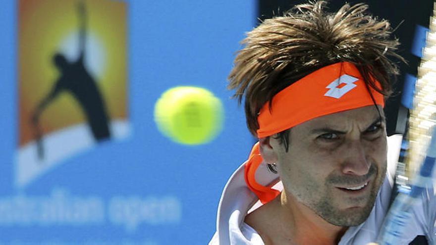 David Ferrer, en el Abierto de Australia