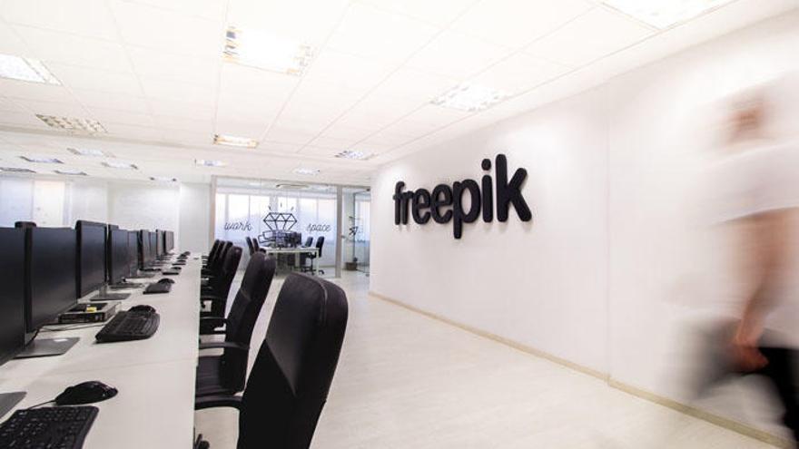 Oficina de la compañía tecnológica malagueña Freepik.