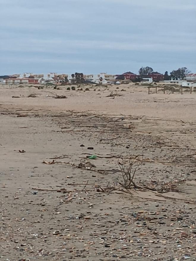 FOTOGALERÍA | Las imágenes de los residuos encontrados en Punta Umbría tras los temporales