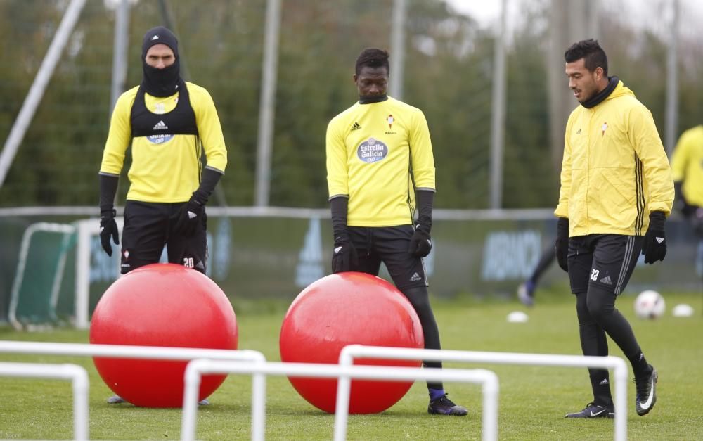 Entrenamiento del Celta en A Madroa