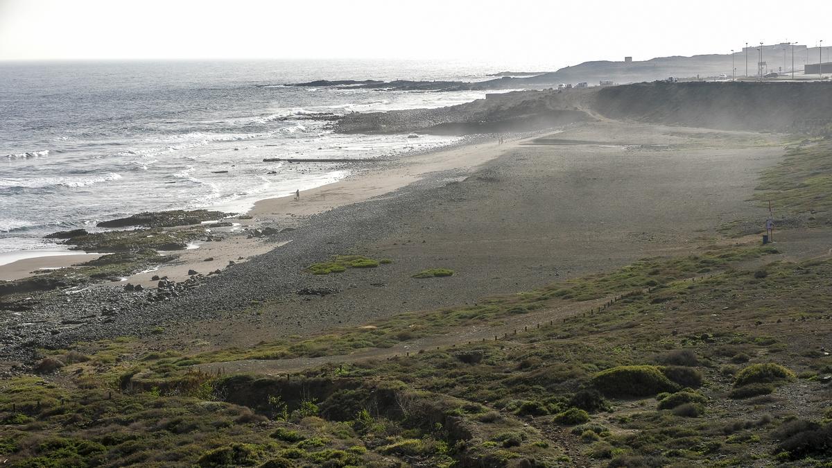 Playa de Bocabarranco, en Jinámar, donde ocurrió una de las presuntas agresiones
