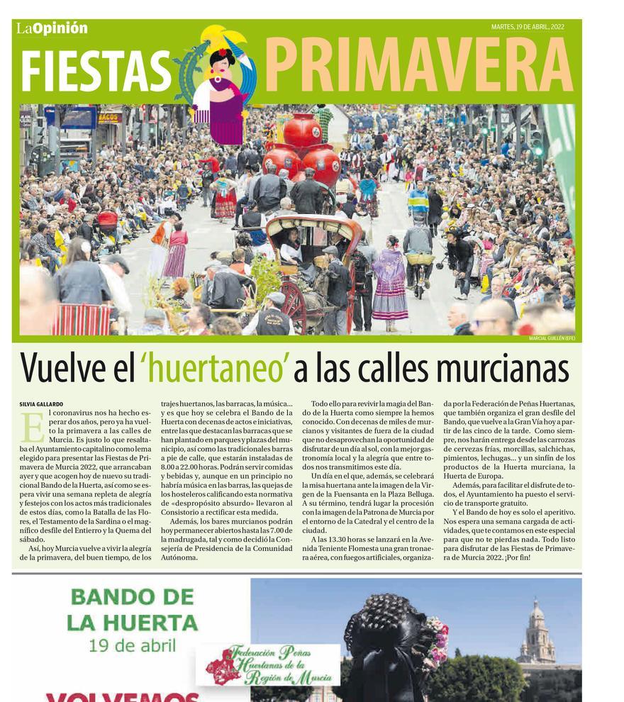 Especial Fiestas de Primavera 2022