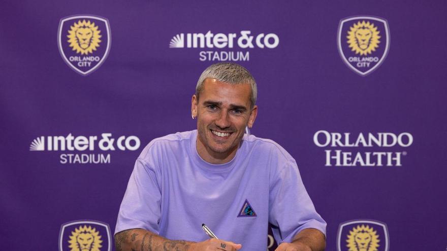 Las primeras imágenes de Antoine Griezmann con la camiseta del Orlando City