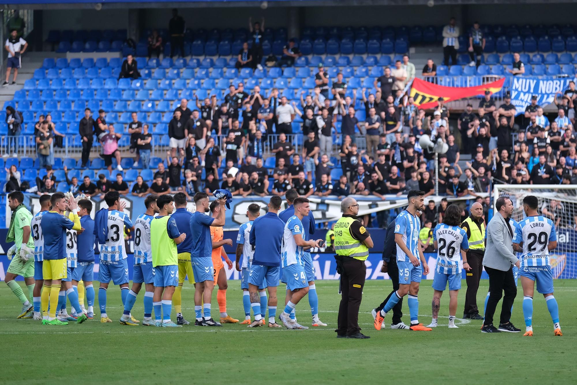 El Málaga CF - UD Ibiza, último partido de la Liga 22/23, en imágenes