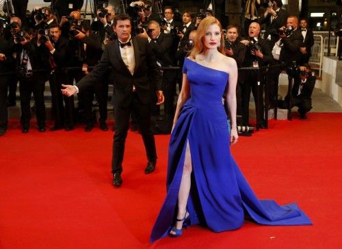 Jessica Chastain en la alfombra roja de Cannes
