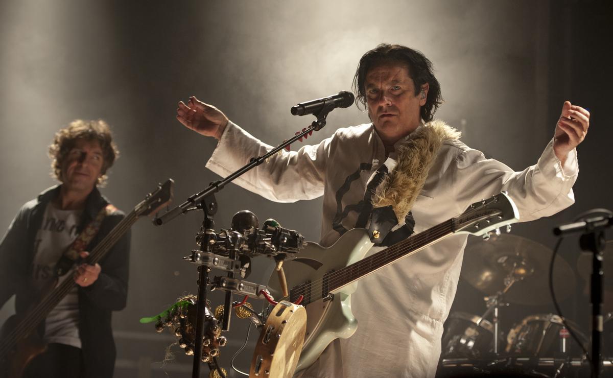 Steve Hogarth, líder de Marillion, durante un concierto de la banda de rock progresivo británico en Barcelona