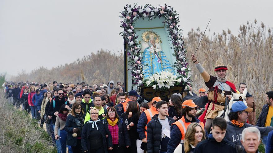 La romería de la Venida de la Virgen que se celebró el año pasado, antes de la pandemia.