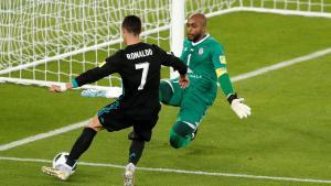 Cristiano Ronaldo, en el partido frente al Al Jazira del Mundial de Clubs.