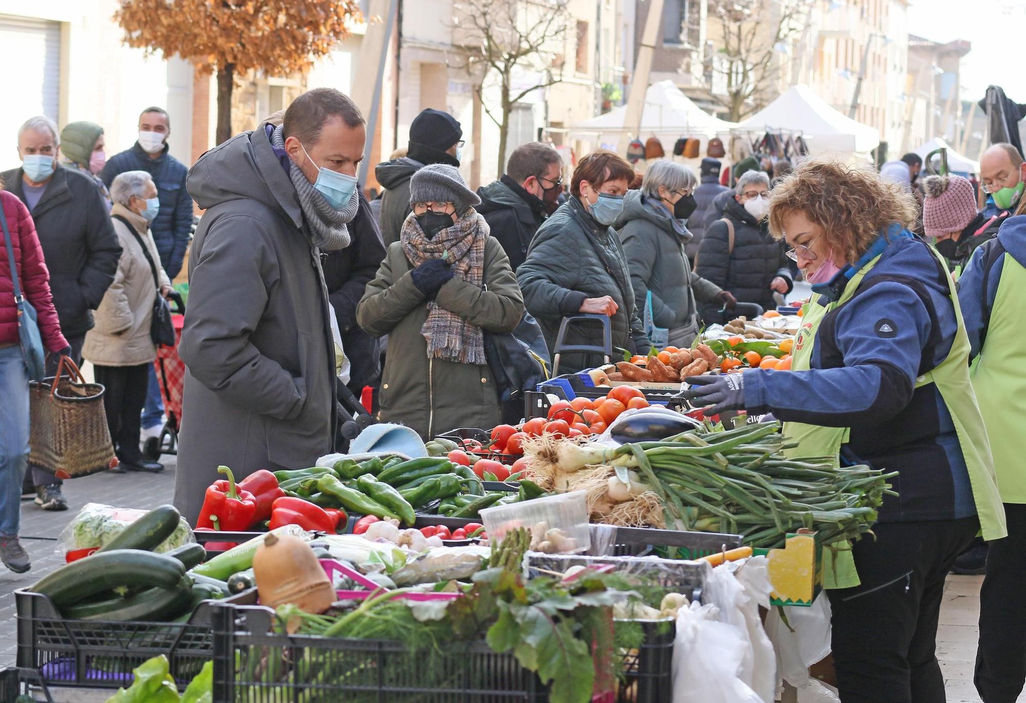 Primer dia de mercat a Calaf