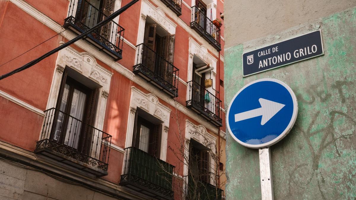 Imagen de la calle Antonio Grilo, en la que más asesinatos se han producido en la historia contemporánea de Madrid.