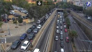 Retenciones en la Ronda de Dalt de Barcelona