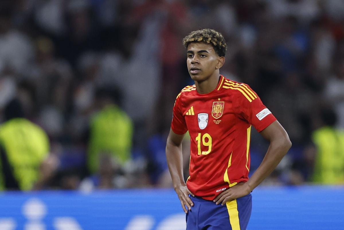 Lamine Yamal, con la selección española