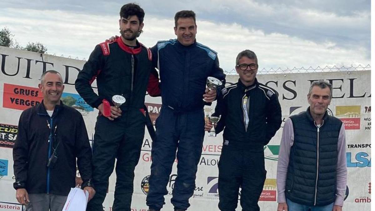 Podio División IIA del Autocross de Felanitx.