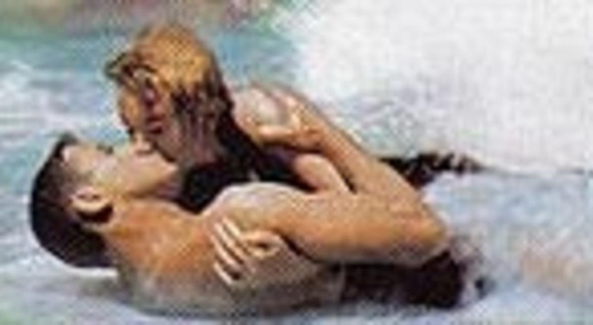 Burt Lancaster i Deborah Kerr, a ’D’aquí a l’eternitat’. Burt Lancaster i Deborah Kerr, a ’D’aquí a l’eternitat’.
