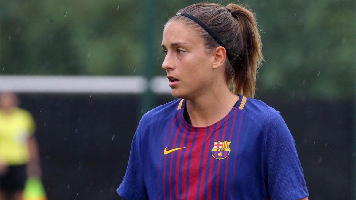 Alexia Putellas en un partido del Barça