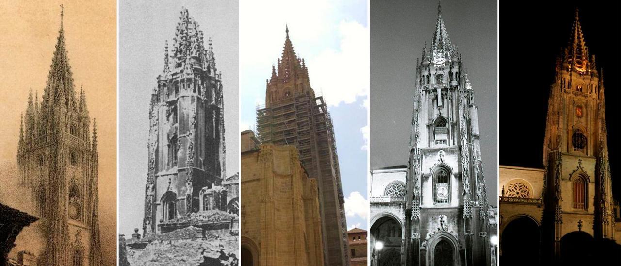 La torre de la Catedral de Oviedo.