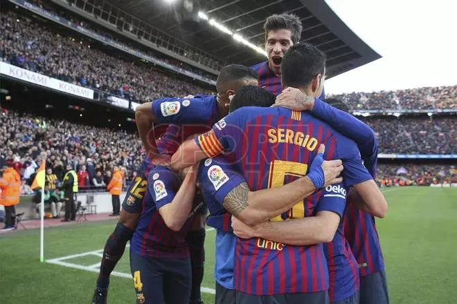 Así fue la celebración de Luis Suárez