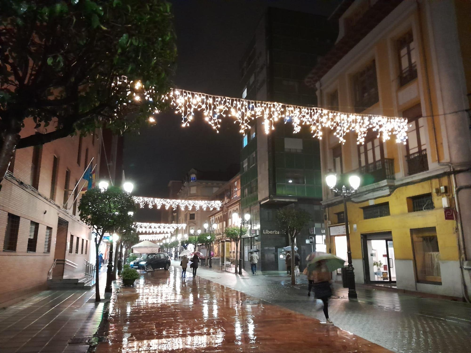 El encendido de las luces de Navidad en Langreo