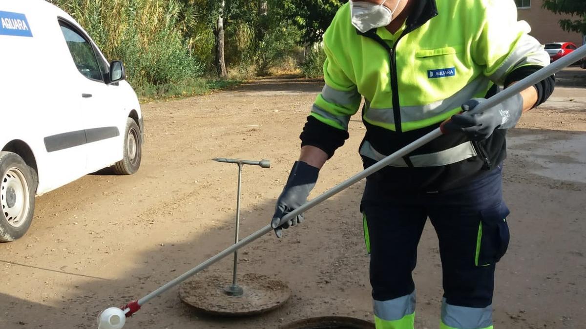 Toma de muestras en Calatayud del proyecto City Sentinel