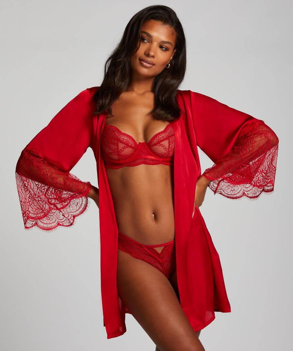 Conjunto lenceria sexy roja para regalar en nochevieja bragas