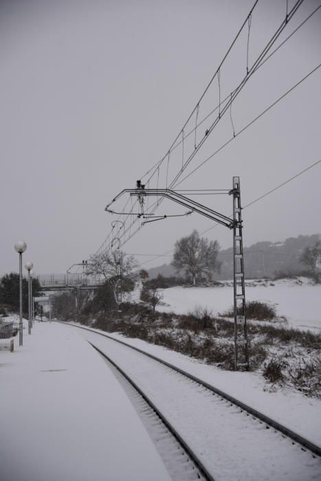 Fotos de la nevada a la Catalunya Central