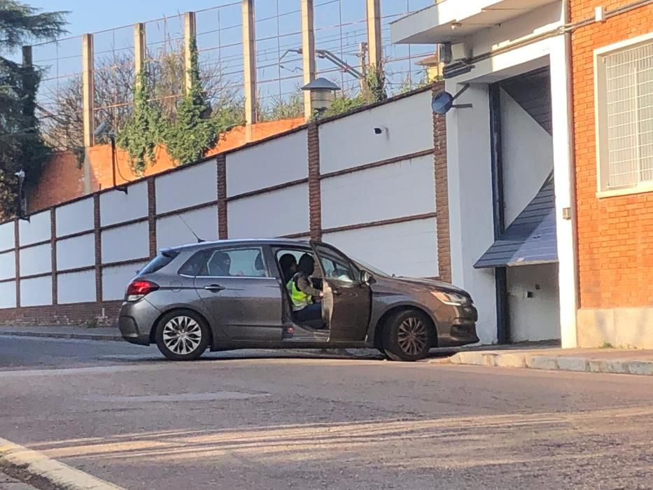 Concentració de protesta per les detencions dels alcaldes de Verges i Celrà