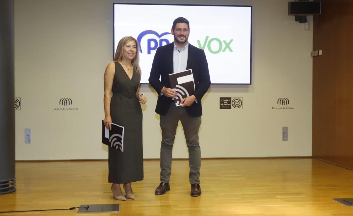 PP y Vox firman su pacto para gobernar Aragón en coalición - El ...