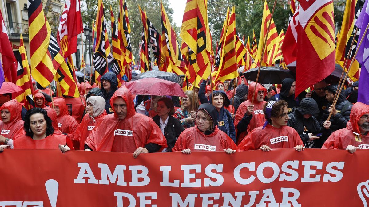 Manifestación contra la pérdida del poder adquisitivo