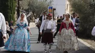 Marea de falleros en la Baixada de Sant Josep de Xàtiva