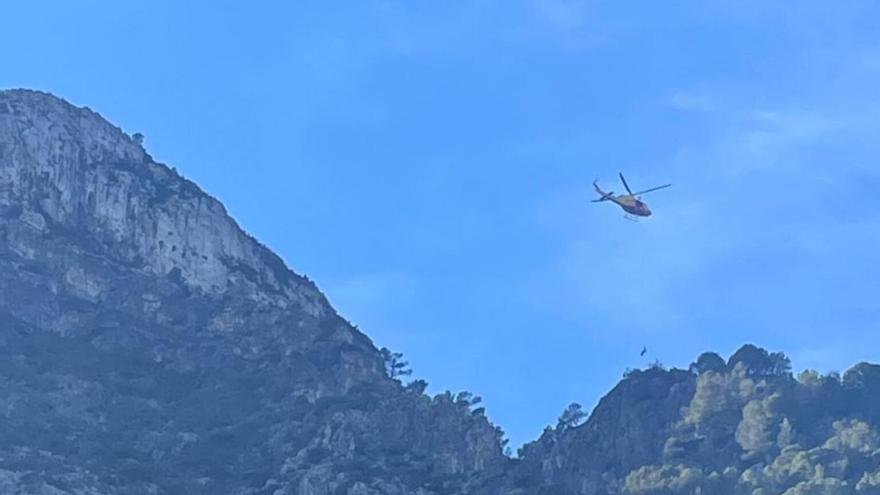 Rescatadas en helicóptero seis personas en el Molló de la Creu de Gandia.