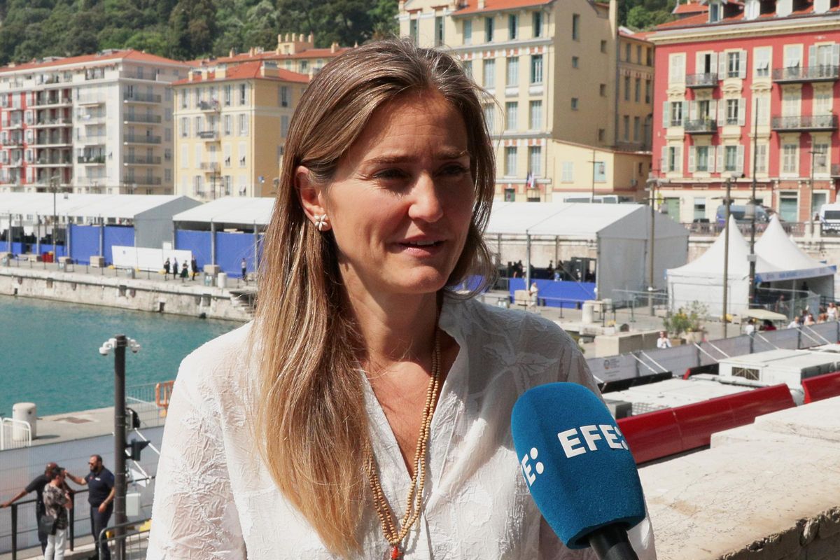 La vicepresidenta tercera y ministra para la Transición Ecológica y el Reto Demográfico de España, Sara Aagesen en la Cumbre de la ONU sobre los Océanos en Niza