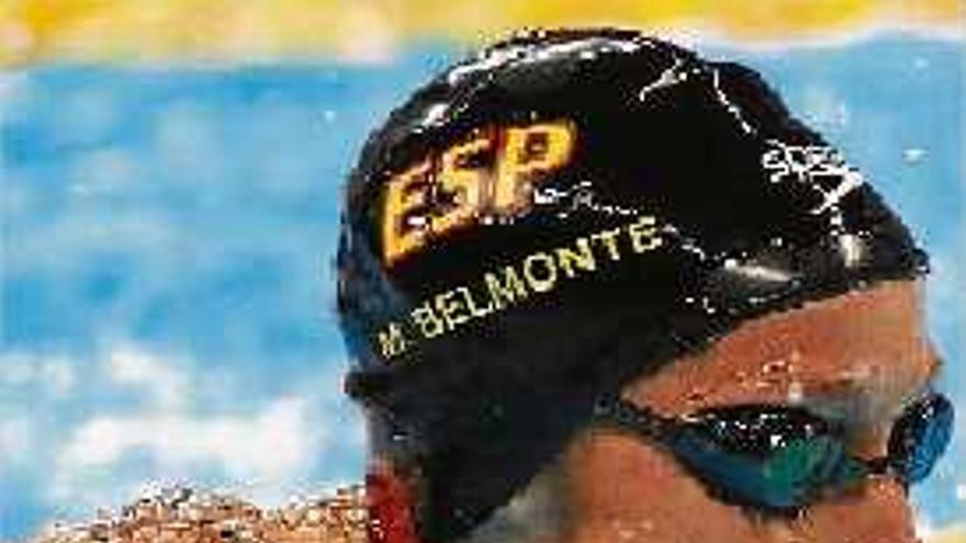 Mireia Belmonte, durant la final dels 400 metres estils.