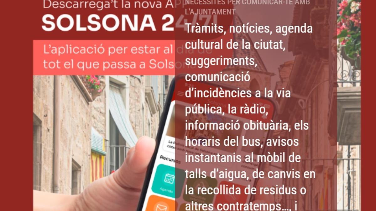 Imatge sobre la comunicació de l'Ajuntament de Solsona