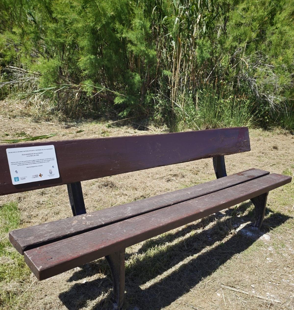 Instalación de la placa con motivo de homenaje al divulgador