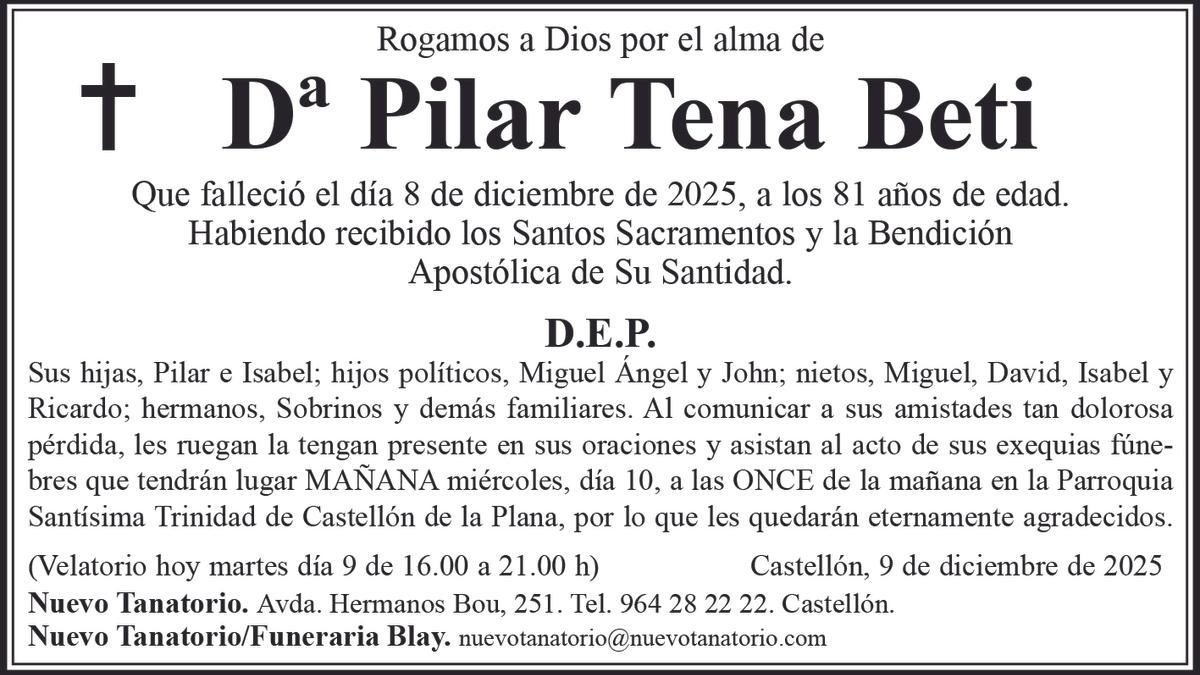 Dª Pilar Tena Beti