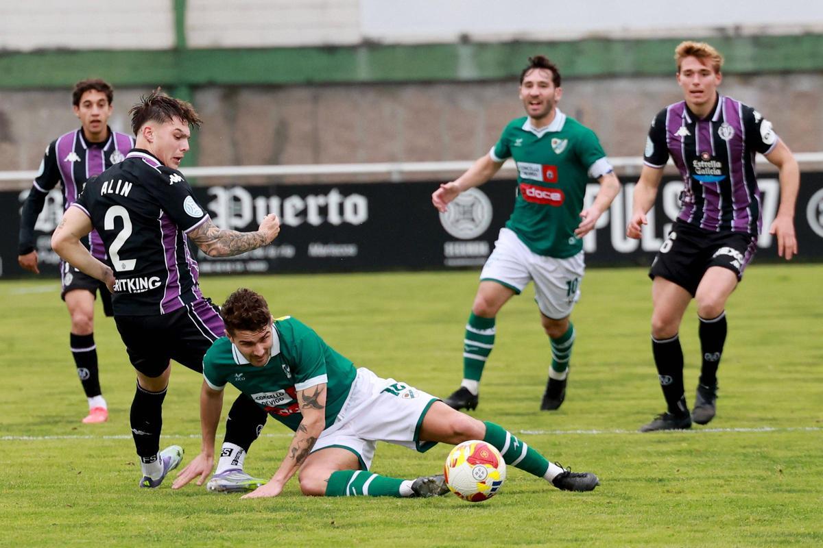 Un momento del partido jugado en O Vao.