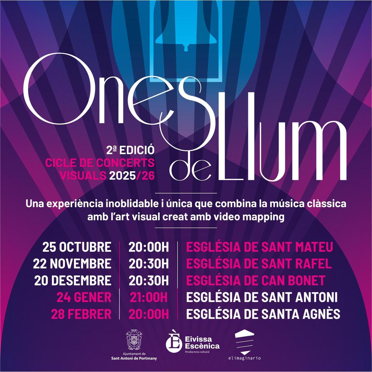 Cartel del ciclo Ones de Llum