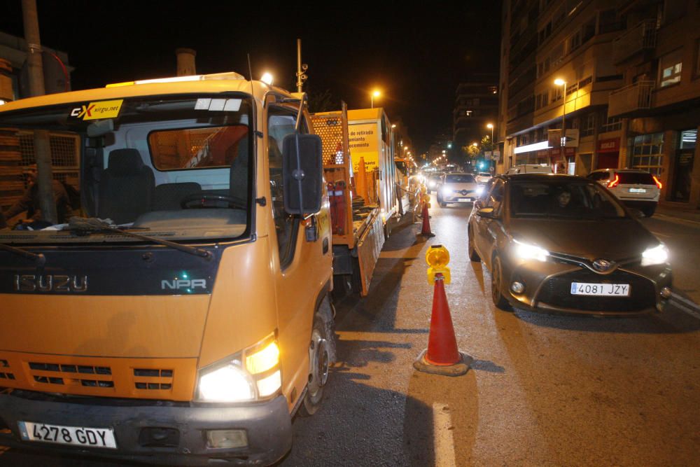 Comencen les proves de l''amiant al carrer Barcelona de Girona