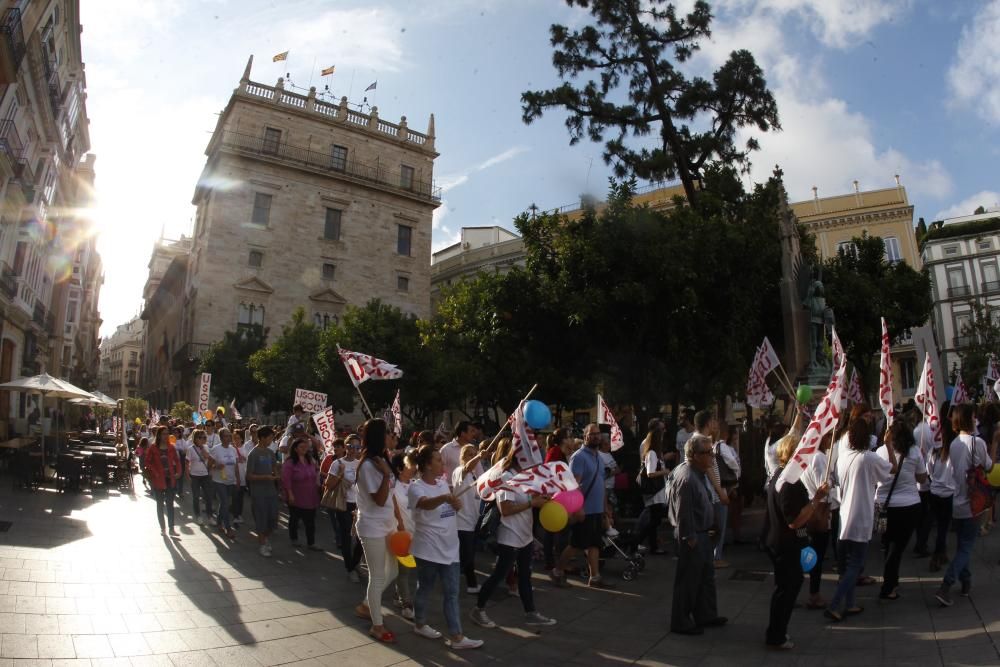 Manifestación de la concertada en Valencia