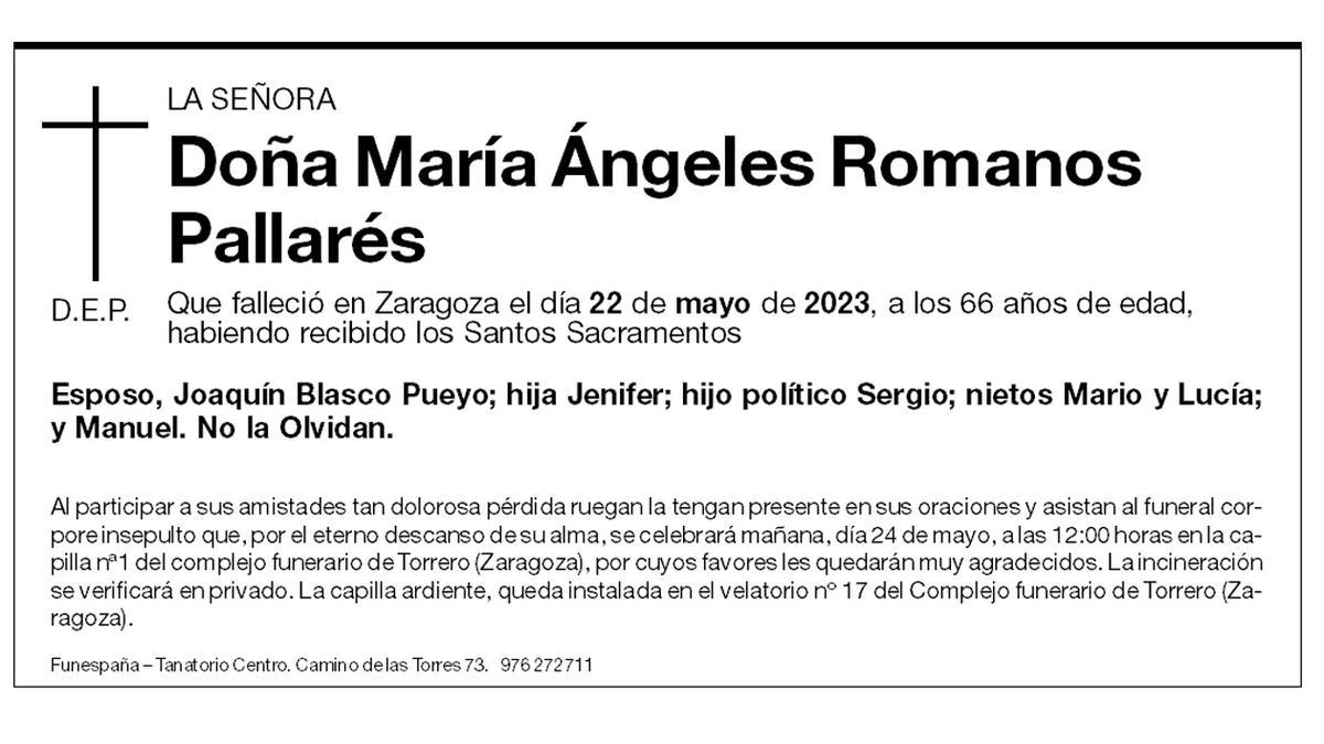 María Ángeles Romanos Pallarés