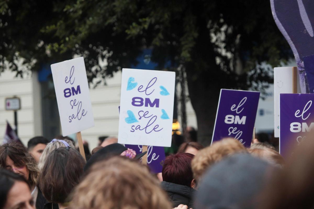 Manifestación del 8M el pasado año en València.