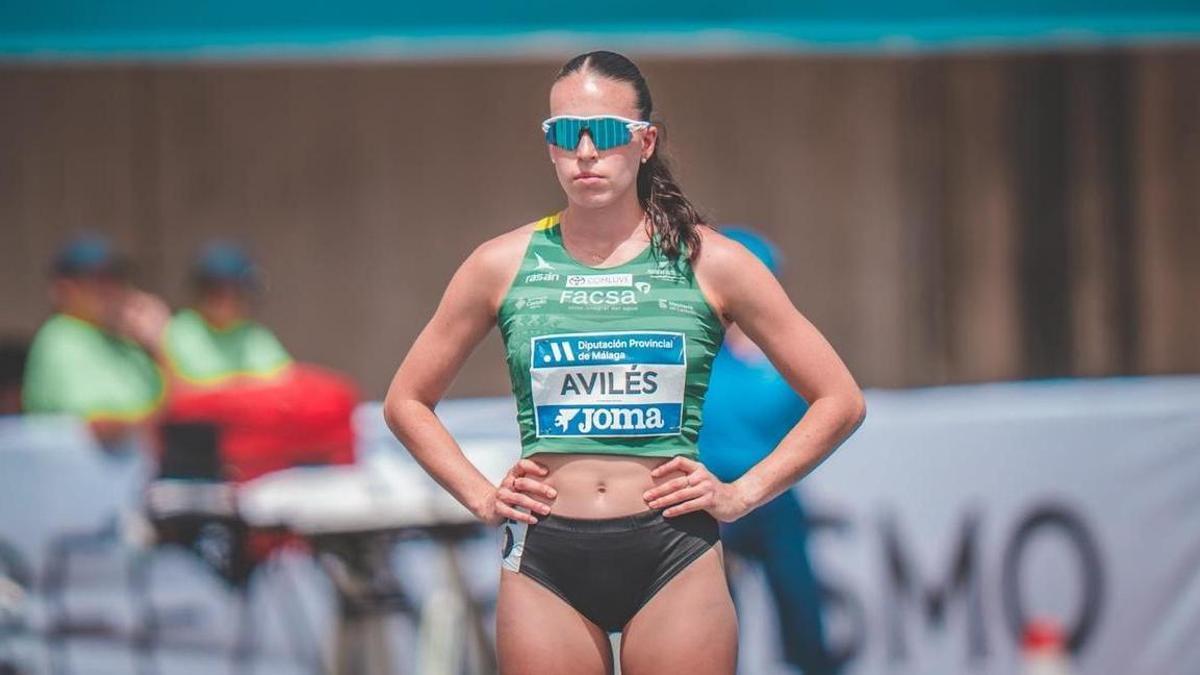 Carmen Avilés, durante el Campeonato de España.