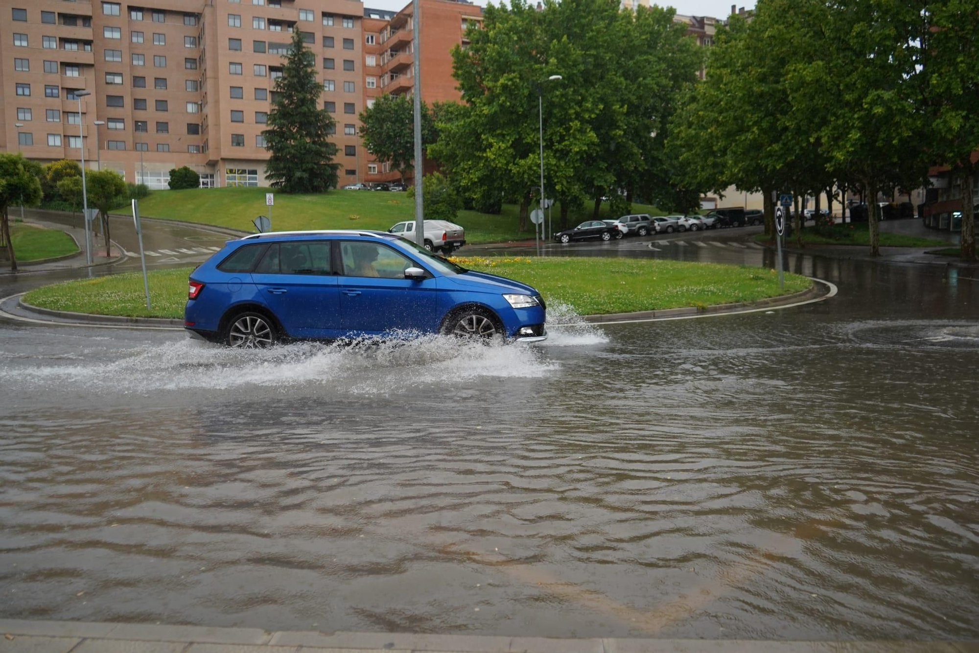 Inundaciones por la tormenta en Zamora