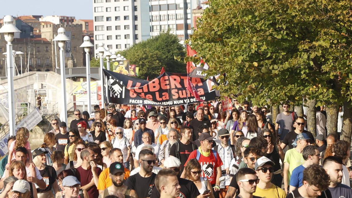 Manifestación de los seis de la Suiza.