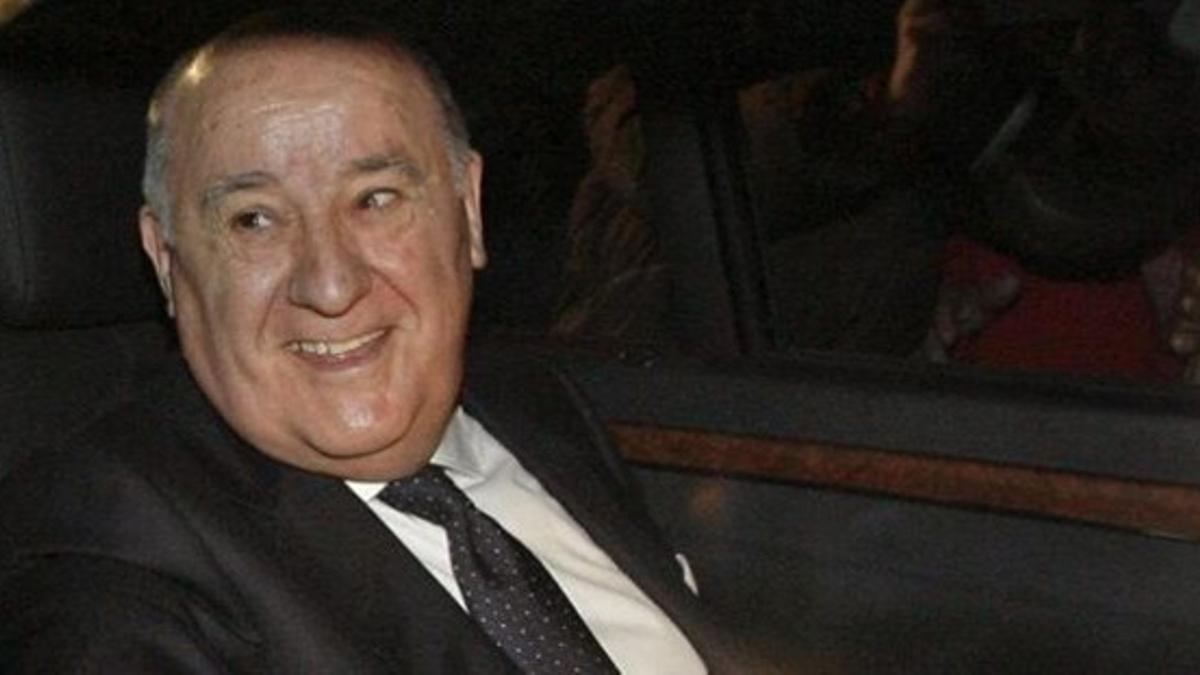 Amancio Ortega, en la boda de su hija, el 18 de febrero del 2012.