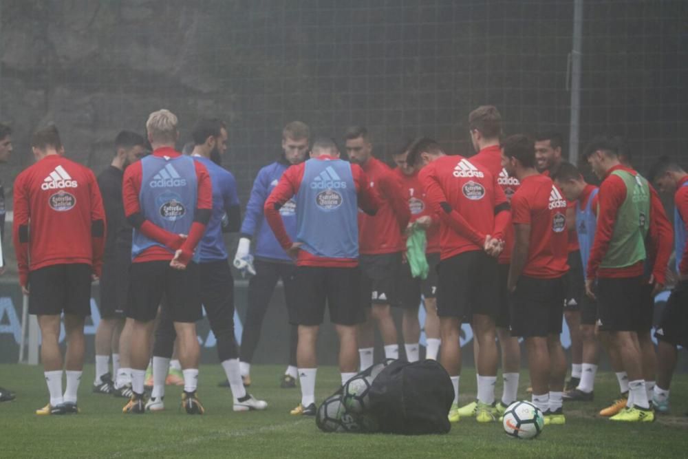 Entrenamiento del Celta en A Madroa