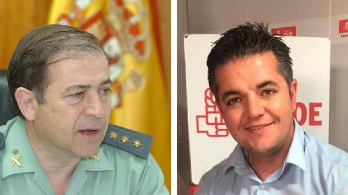 Francisco Espinosa Navas, general de la Guardia Civil, y Taishet Fuentes, exdirector general Ganadería del Gobierno de Canarias.