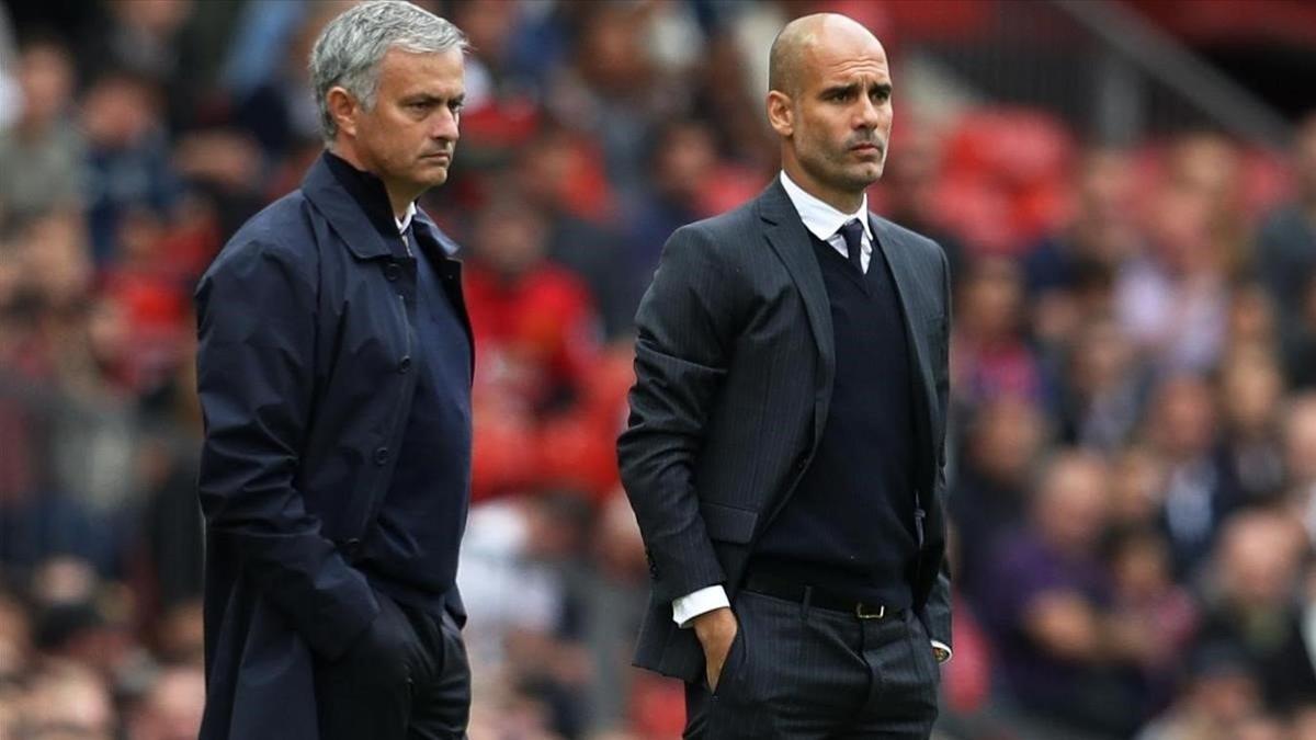 José Mourinho y Pep Guardiola, en una imagen de archivo