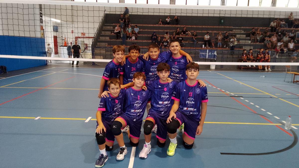 El equipo Infantil Masculino Zonal del Club Voleibol Gandia